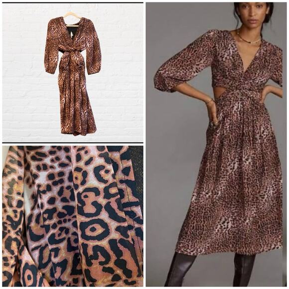 Anthropologie Dresses & Skirts - NEW Anthropologie Ranna Gill leopard print dress